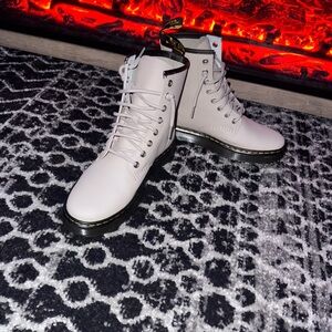 Beige Doc Marten Boots women 9